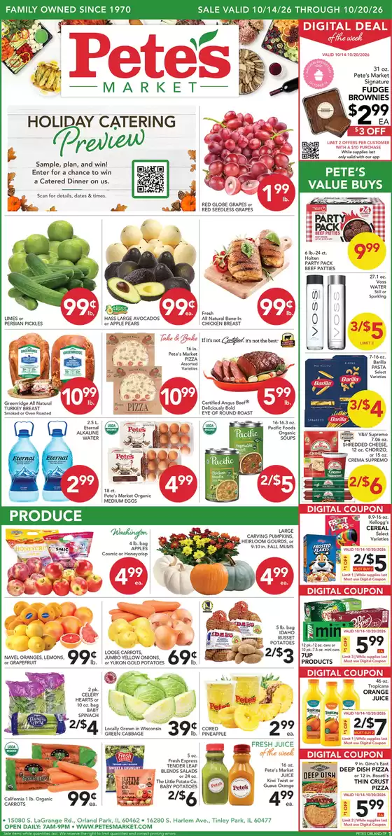 Pete's Fresh Market catalogue | Top deals and discounts | 2026-10-14T00:00:00.000Z - 2026-10-20T00:00:00.000Z