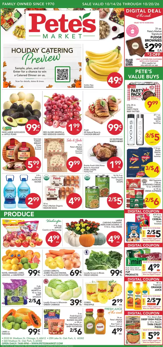Pete's Fresh Market catalogue in Lyons IL | New offers to discover | 2026-10-14T00:00:00.000Z - 2026-10-20T00:00:00.000Z