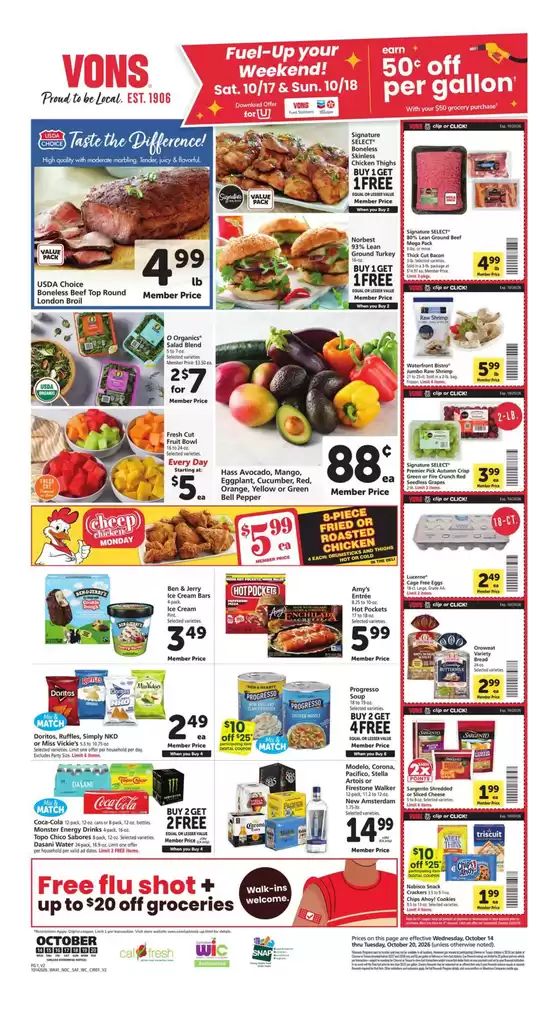 Vons catalogue | Weekly Ad - Norcal | 2026-10-14T00:00:00.000Z - 2026-10-20T00:00:00.000Z