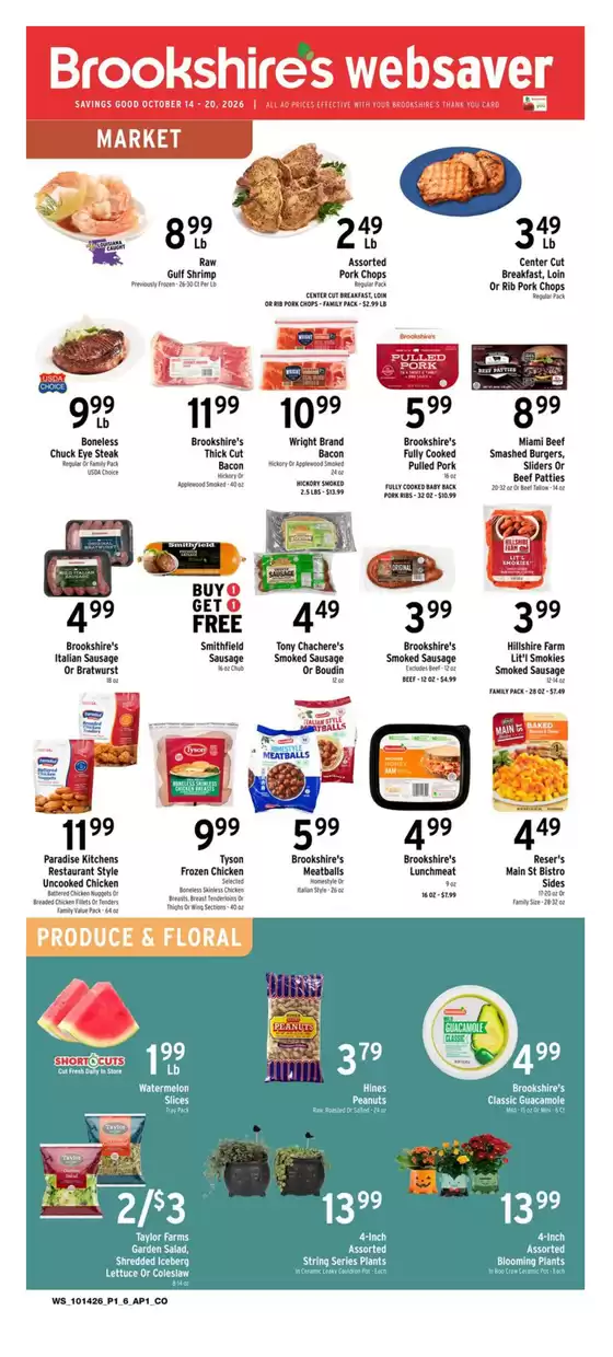 Brookshire's catalogue | Exclusive deals for our customers | 2026-10-14T00:00:00.000Z - 2026-10-20T00:00:00.000Z