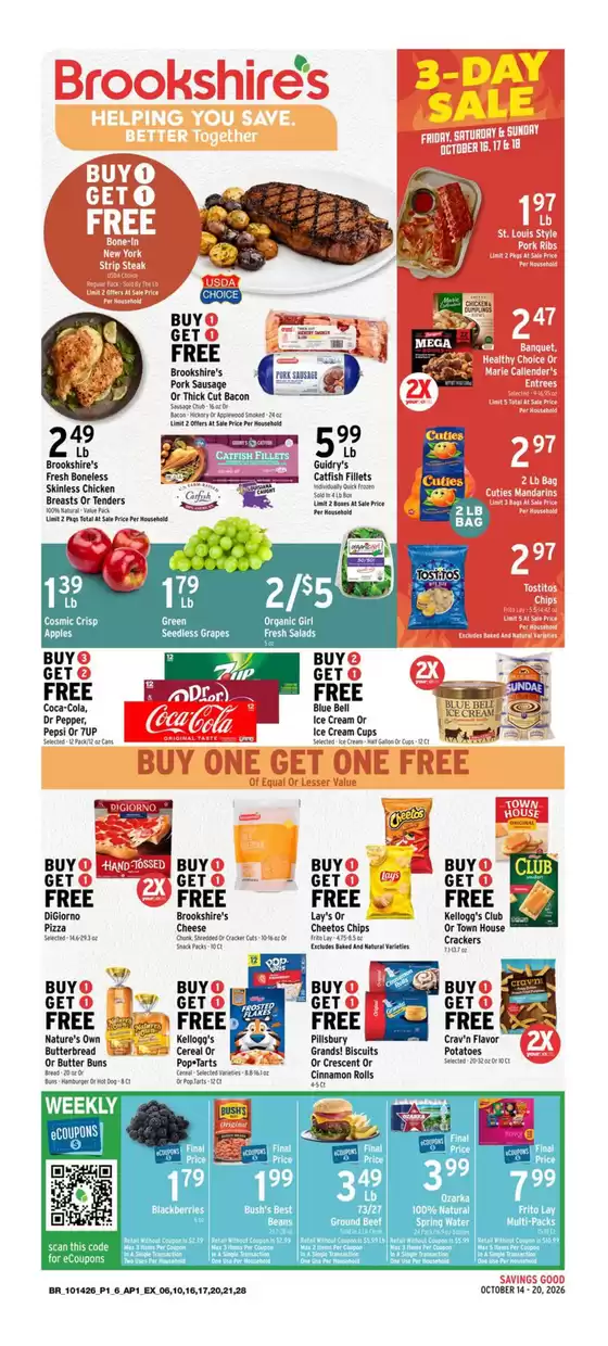 Brookshire's catalogue | Save now with our deals | 2026-10-14T00:00:00.000Z - 2026-10-20T00:00:00.000Z