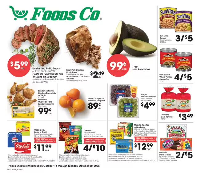 Foods Co catalogue in Sand City CA | Weekly Ad | 2026-10-14T00:00:00.000Z - 2026-10-20T00:00:00.000Z