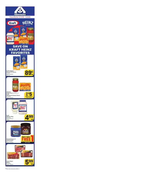 Albertsons catalogue | Attractive special offers for everyone | 2026-10-14T00:00:00.000Z - 2026-10-20T00:00:00.000Z