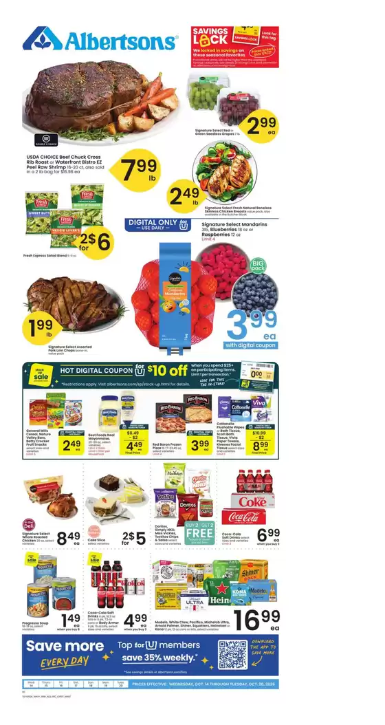 Albertsons catalogue | Our best deals for you | 2026-10-14T00:00:00.000Z - 2026-10-20T00:00:00.000Z