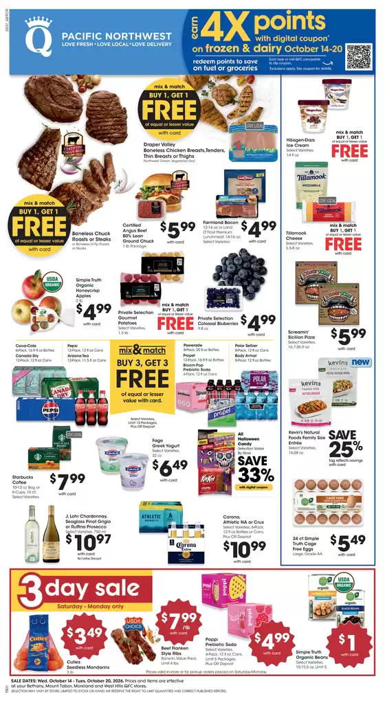 QFC catalogue in Clackamas OR | Exclusive deals for our customers | 2026-10-14T00:00:00.000Z - 2026-10-20T00:00:00.000Z