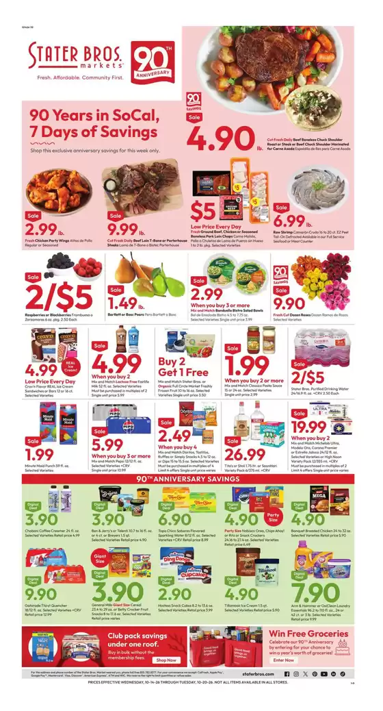 Stater Bros catalogue in Paramount CA | Current bargains and offers | 2026-10-14T00:00:00.000Z - 2026-10-20T00:00:00.000Z