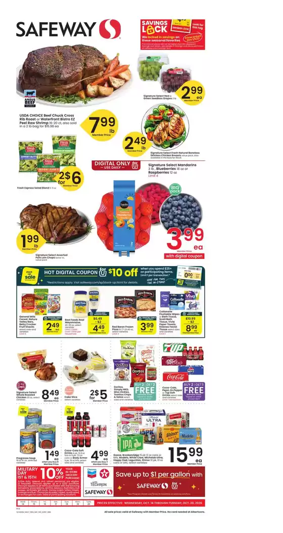 Safeway catalogue | Top offers for all bargain hunters | 2026-10-14T00:00:00.000Z - 2026-10-20T00:00:00.000Z