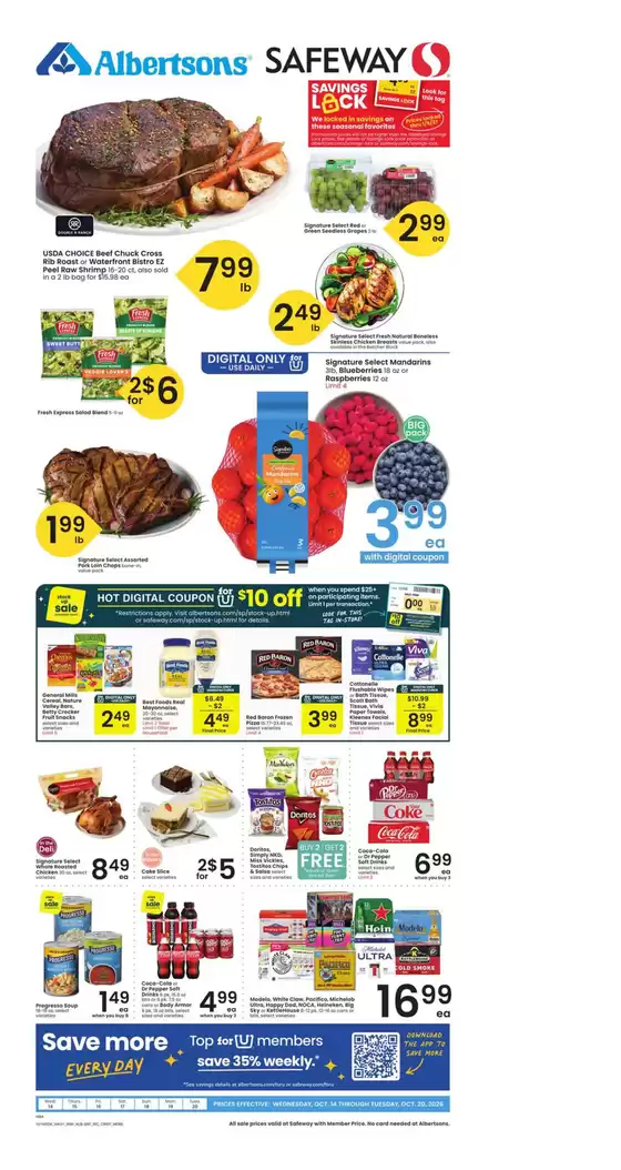 Safeway catalogue in Hamilton MT | Exclusive deals and bargains | 2026-10-14T00:00:00.000Z - 2026-10-20T00:00:00.000Z