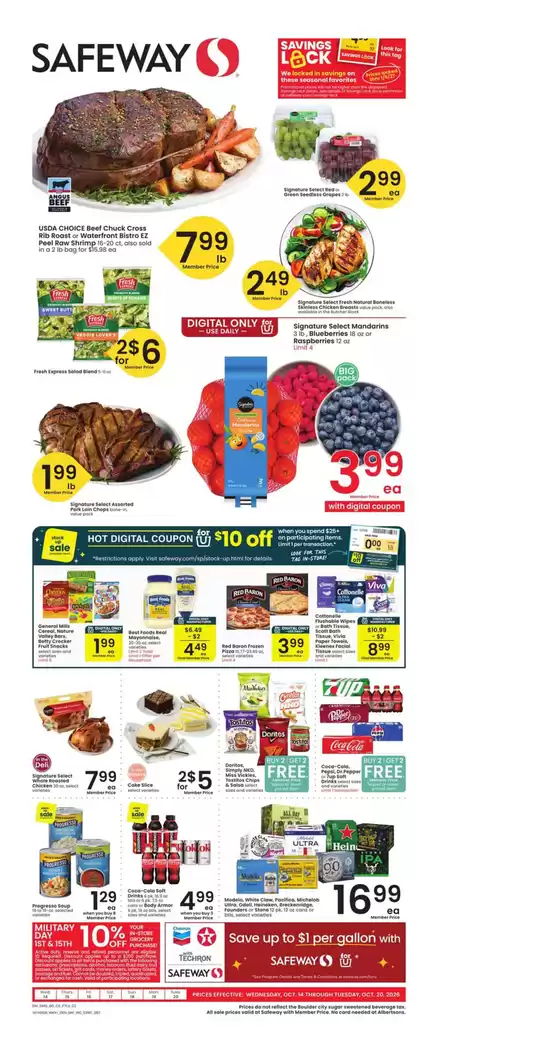 Safeway catalogue | Great offer for all customers | 2026-10-14T00:00:00.000Z - 2026-10-20T00:00:00.000Z