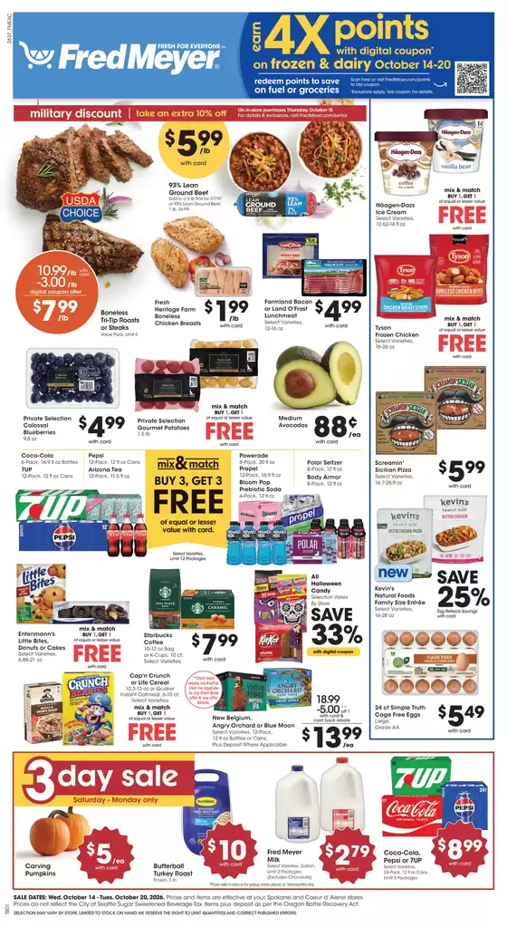 Fred Meyer catalogue | Great offer for bargain hunters | 2026-10-14T00:00:00.000Z - 2026-10-20T00:00:00.000Z