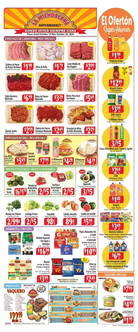 El Ahorro catalogue in Hurst TX | Special offers for you | 2026-10-14T00:00:00.000Z - 2026-10-20T00:00:00.000Z