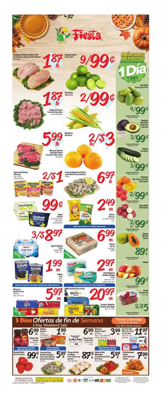 Fiesta Mart catalogue | Great discounts on selected products | 2026-10-14T00:00:00.000Z - 2026-10-20T00:00:00.000Z
