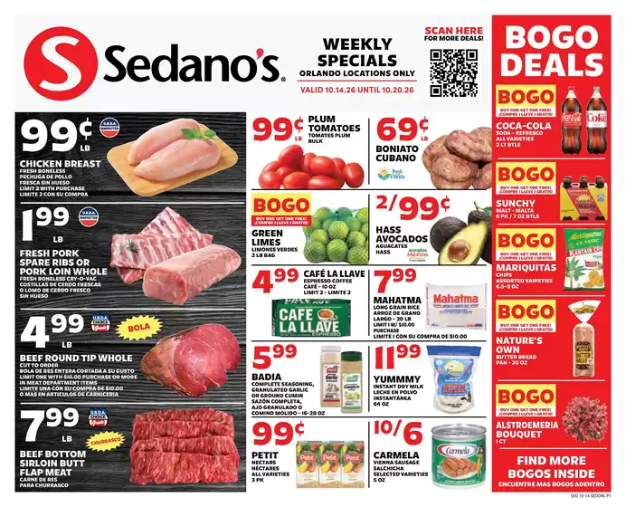 Sedano's catalogue | Top deals for all customers | 2026-10-14T00:00:00.000Z - 2026-10-20T00:00:00.000Z