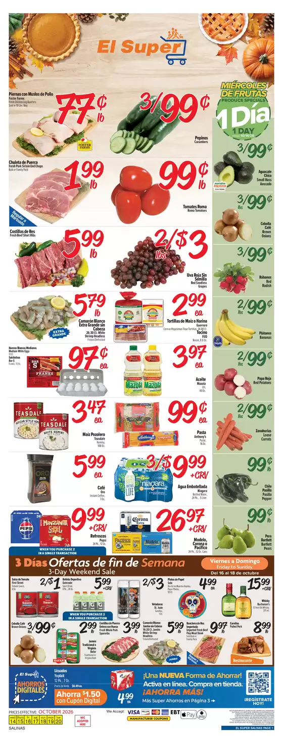 El Super catalogue | Weekly Ad Savings (10/14/26 - 10/20/26) | 2026-10-14T00:00:00.000Z - 2026-10-20T00:00:00.000Z