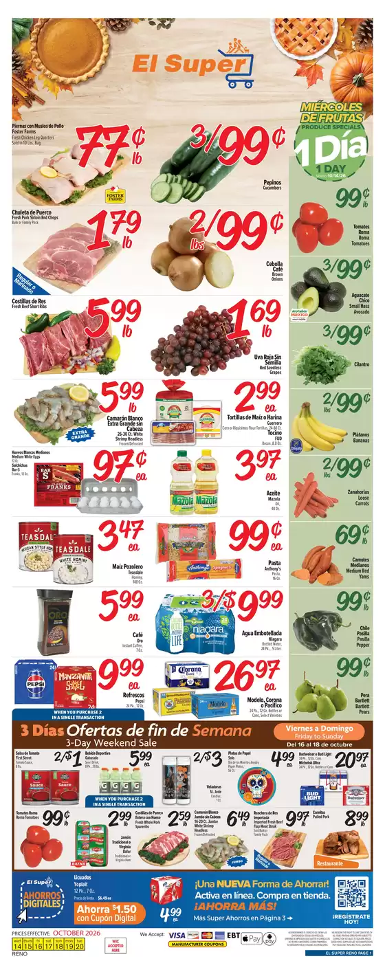 El Super catalogue | Current bargains and offers | 2026-10-14T00:00:00.000Z - 2026-10-20T00:00:00.000Z