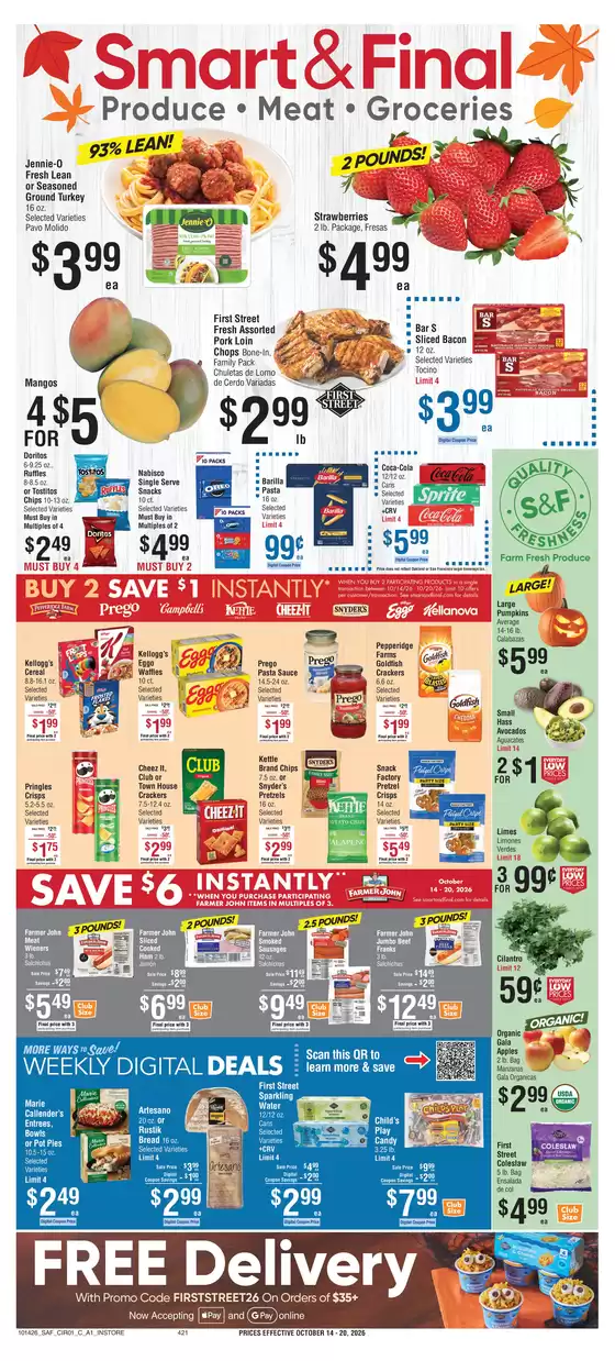 Smart & Final catalogue in Burlingame CA | Weekly Ad Savings (10/14/2026 - 10/20/2026) | 2026-10-14T00:00:00.000Z - 2026-10-15T00:00:00.000Z