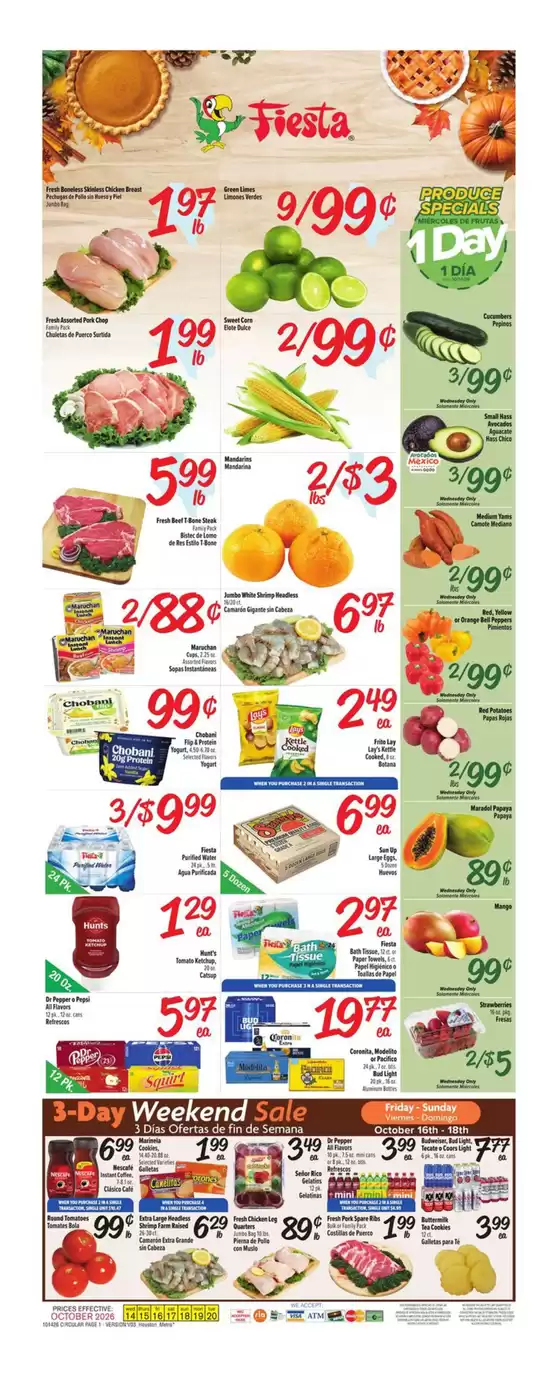 Fiesta Mart catalogue | Current special promotions | 2026-10-14T00:00:00.000Z - 2026-10-20T00:00:00.000Z