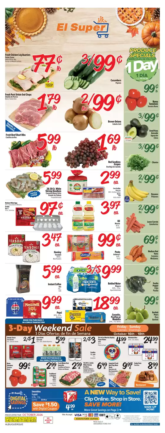 El Super catalogue | Top offers for smart savers | 2026-10-14T00:00:00.000Z - 2026-10-20T00:00:00.000Z
