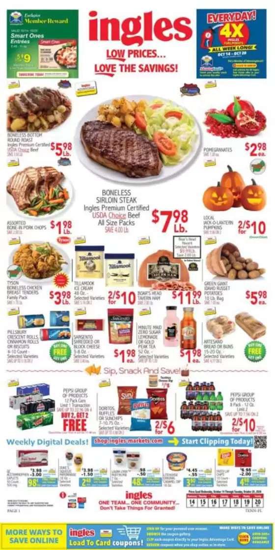 Ingles Markets catalogue | Top offers for smart savers | 2026-10-14T00:00:00.000Z - 2026-10-20T00:00:00.000Z