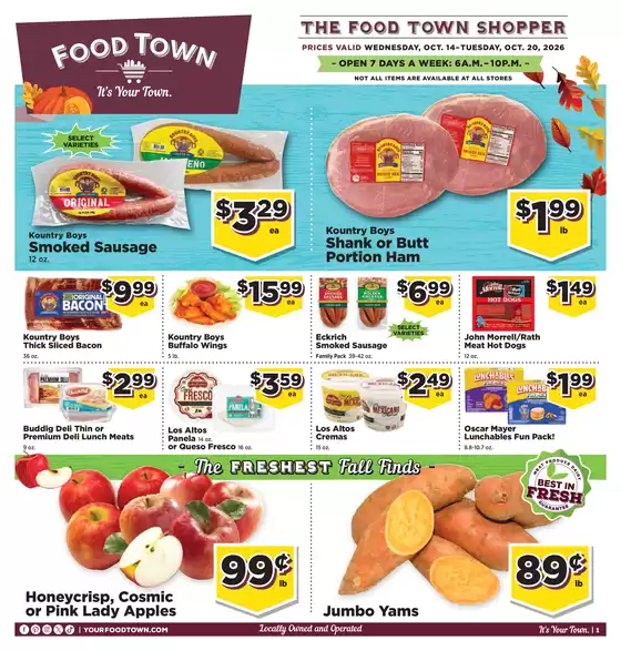 Food Town catalogue | FoodTownInStoreAd 1 | 2026-10-15T00:00:00.000Z - 2026-10-29T00:00:00.000Z