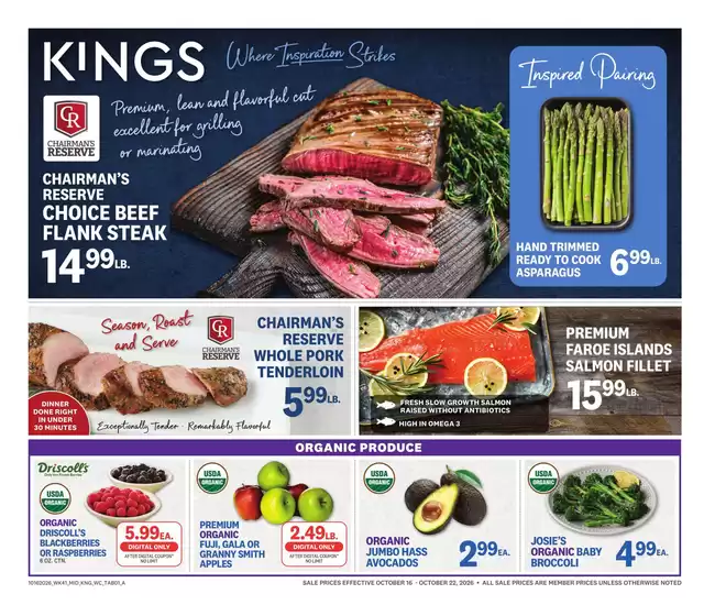 Kings Food Markets catalogue in Dover NJ | Weekly Ad | 2026-10-16T00:00:00.000Z - 2026-10-22T00:00:00.000Z