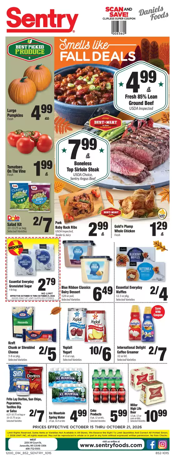 Sentry catalogue in South Beloit IL | Weekly Ad | 2026-10-15T00:00:00.000Z - 2026-10-21T00:00:00.000Z