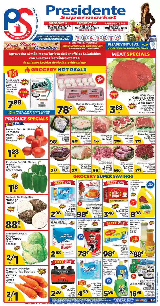 Presidente catalogue | Current bargains and offers | 2026-10-14T00:00:00.000Z - 2026-10-20T00:00:00.000Z