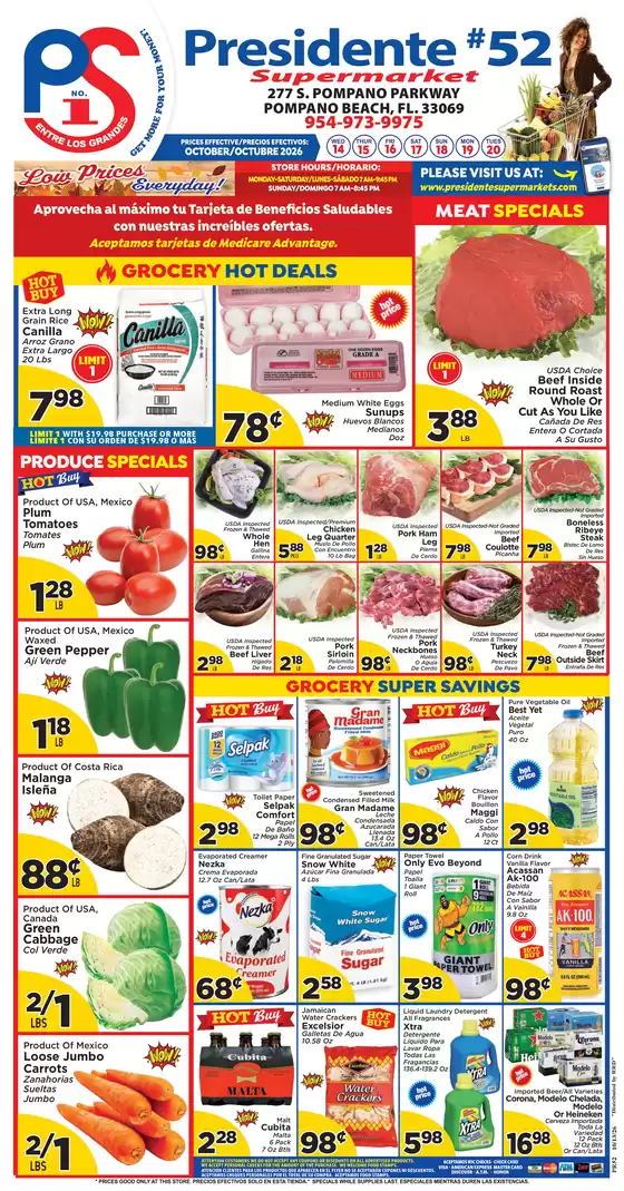 Presidente catalogue | Exclusive bargains | 2026-10-14T00:00:00.000Z - 2026-10-20T00:00:00.000Z
