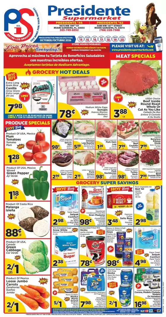 Presidente catalogue | Top deals and discounts | 2026-10-14T00:00:00.000Z - 2026-10-20T00:00:00.000Z