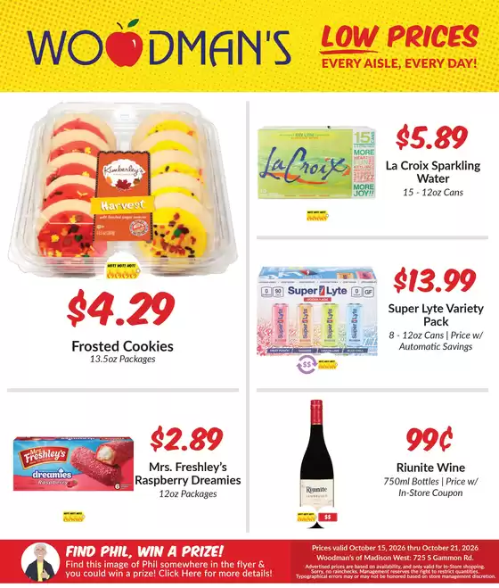 Woodman's catalogue | Offers for bargain hunters | 2026-10-15T00:00:00.000Z - 2026-10-21T00:00:00.000Z