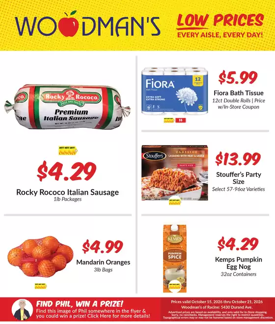 Woodman's catalogue | New offers to discover | 2026-10-15T00:00:00.000Z - 2026-10-21T00:00:00.000Z