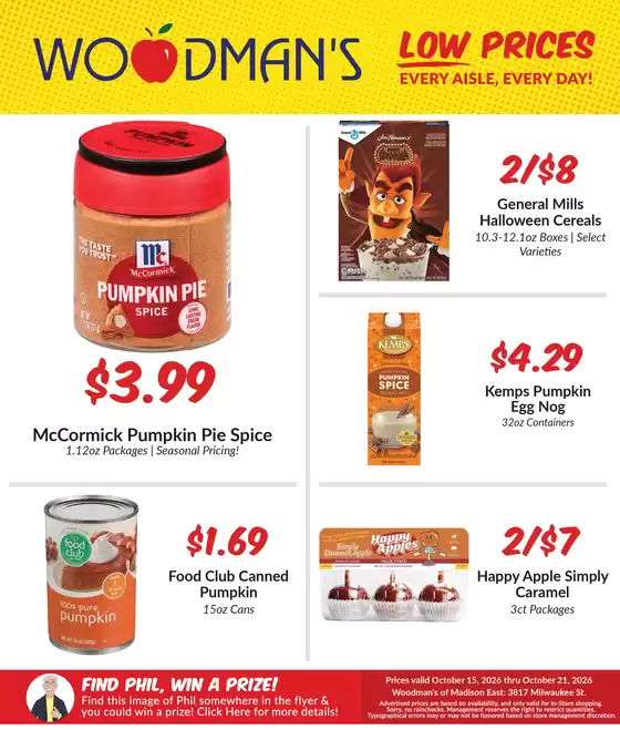 Woodman's catalogue | Great offer for bargain hunters | 2026-10-15T00:00:00.000Z - 2026-10-21T00:00:00.000Z