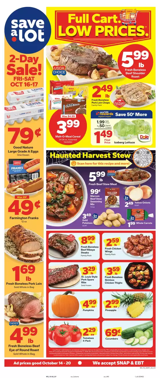 Save a Lot catalogue in Salamanca NY | Top deals and discounts | 2026-10-14T00:00:00.000Z - 2026-10-20T00:00:00.000Z