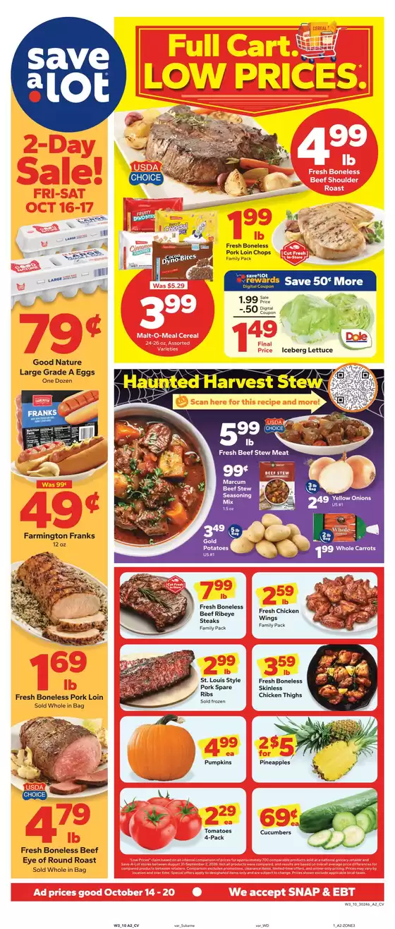 Save a Lot catalogue | Save now with our deals | 2026-10-14T00:00:00.000Z - 2026-10-20T00:00:00.000Z
