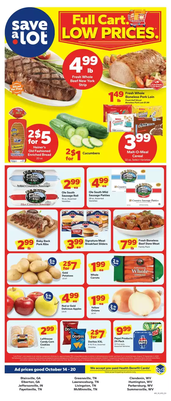 Save a Lot catalogue in Yeaddiss KY | Current deals and offers | 2026-10-14T00:00:00.000Z - 2026-10-20T00:00:00.000Z