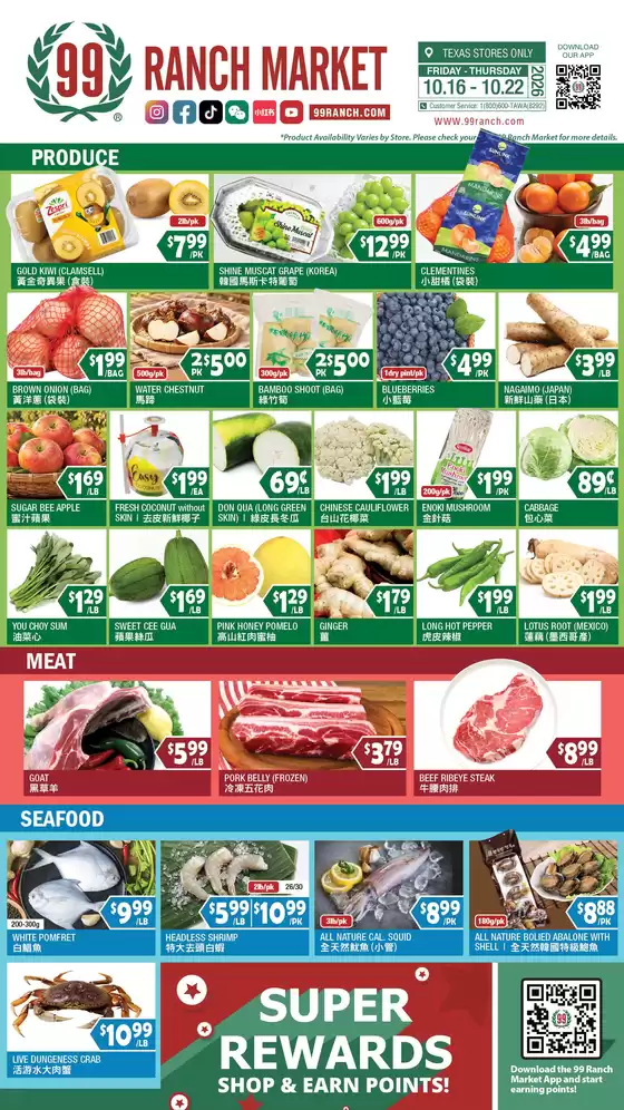 99 Ranch catalogue | New offers to discover | 2026-10-16T00:00:00.000Z - 2026-10-22T00:00:00.000Z