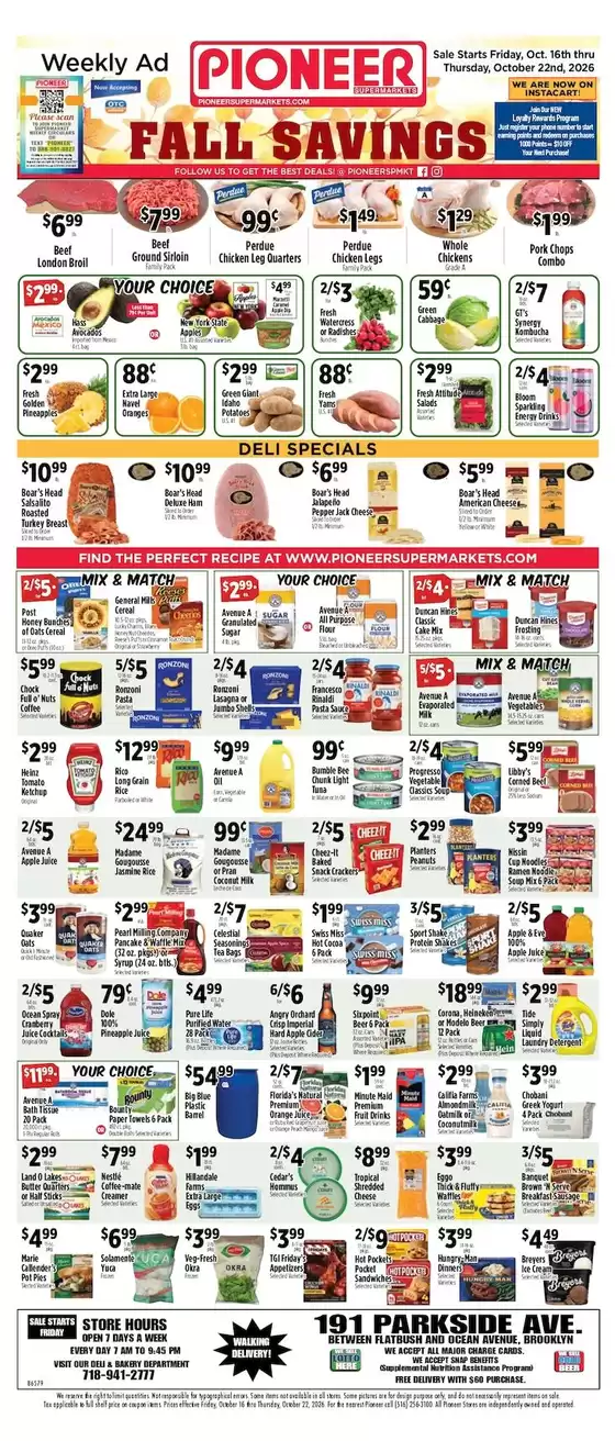 Pioneer Supermarkets catalogue | Great offer for bargain hunters | 2026-10-16T00:00:00.000Z - 2026-10-22T00:00:00.000Z