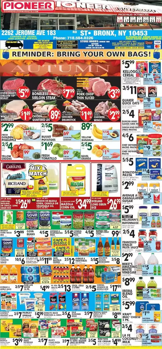 Pioneer Supermarkets catalogue | Our best offers for you | 2026-10-16T00:00:00.000Z - 2026-10-22T00:00:00.000Z