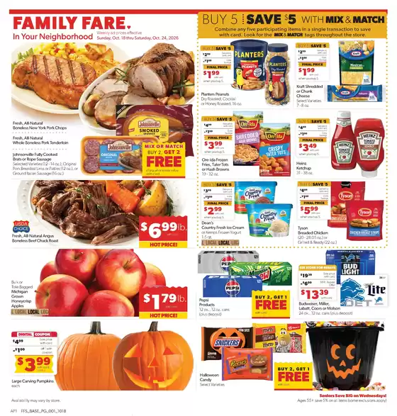 Family Fare catalogue in Lowell MI | Discounts and promotions | 2026-10-16T00:00:00.000Z - 2026-10-17T00:00:00.000Z
