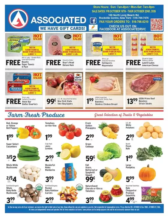 Associated catalogue in Wantagh NY | Discover attractive offers | 2026-10-16T00:00:00.000Z - 2026-10-22T00:00:00.000Z