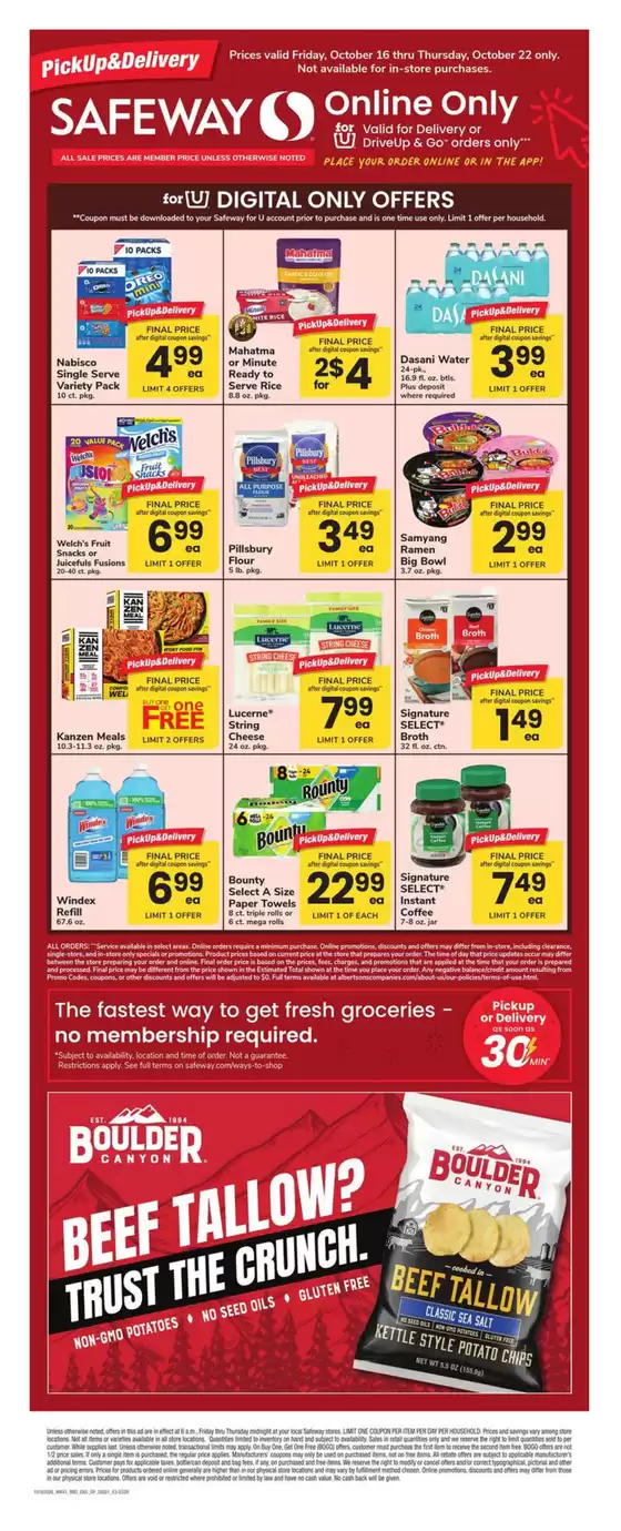 Safeway catalogue in Westminster MD | Safeway - Eastern - SP | 2026-10-16T00:00:00.000Z - 2026-10-22T00:00:00.000Z