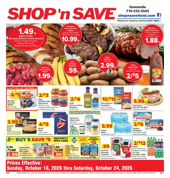 Shop 'n Save catalogue | Top offers for smart savers | 2026-10-18T00:00:00.000Z - 2026-10-24T00:00:00.000Z