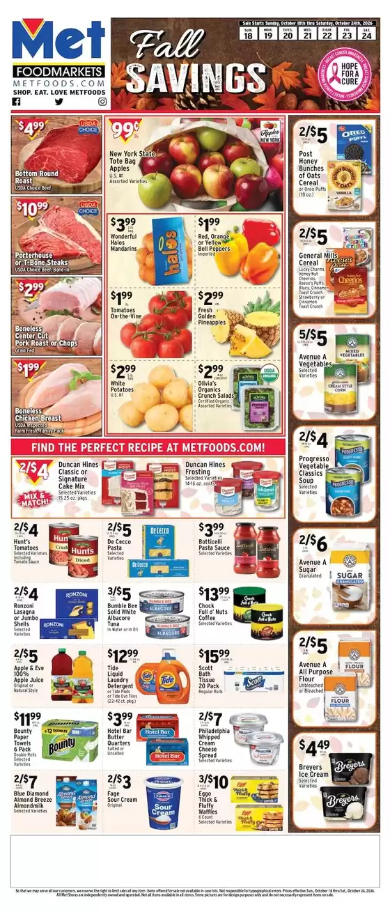 Met Foodmarkets catalogue | Exclusive deals for our customers | 2026-10-18T00:00:00.000Z - 2026-10-24T00:00:00.000Z