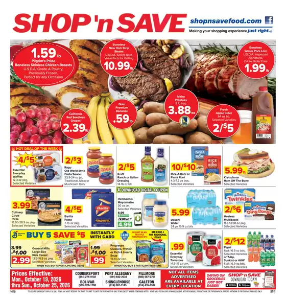 Shop 'n Save catalogue | Offers for bargain hunters | 2026-10-19T00:00:00.000Z - 2026-10-25T00:00:00.000Z