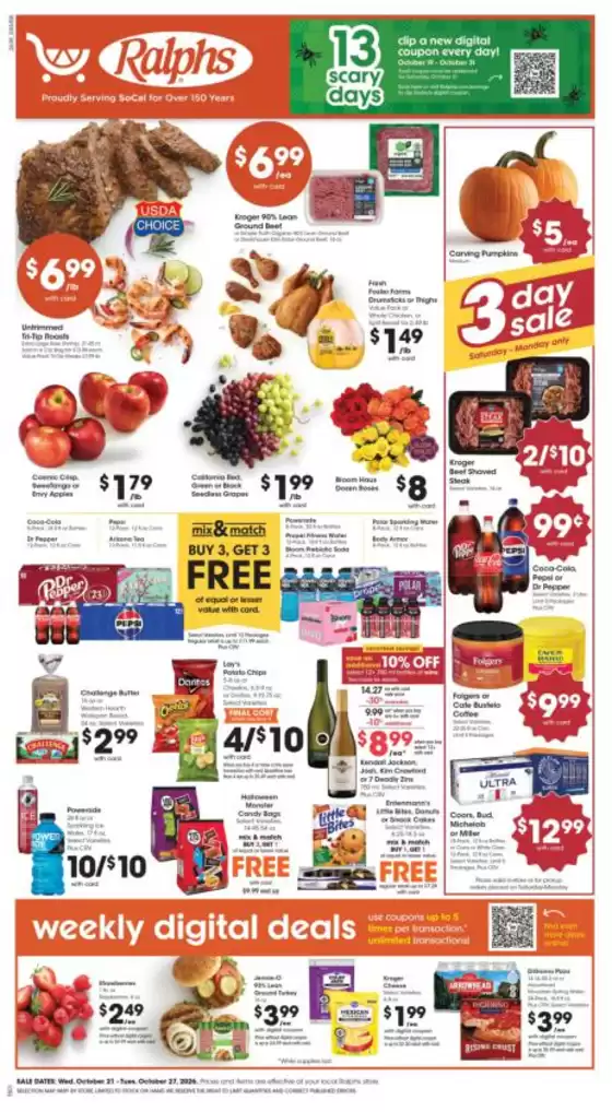 Ralphs catalogue in Irvine CA | Top deals and discounts | 2026-10-21T00:00:00.000Z - 2026-10-28T00:00:00.000Z