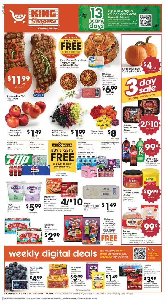 King Soopers catalogue | Top deals for all customers | 2026-10-21T00:00:00.000Z - 2026-10-27T00:00:00.000Z
