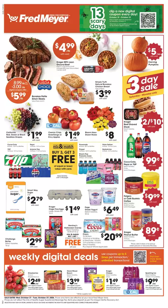 Fred Meyer catalogue | Top deals for all customers | 2026-10-21T00:00:00.000Z - 2026-10-27T00:00:00.000Z