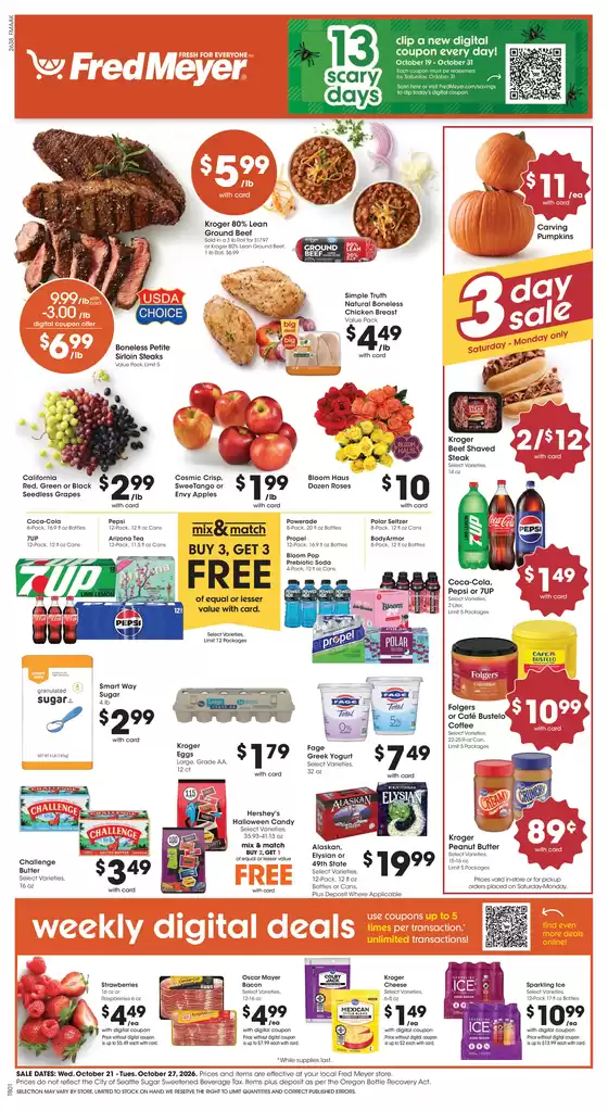 Fred Meyer catalogue | Offers for bargain hunters | 2026-10-21T00:00:00.000Z - 2026-10-27T00:00:00.000Z