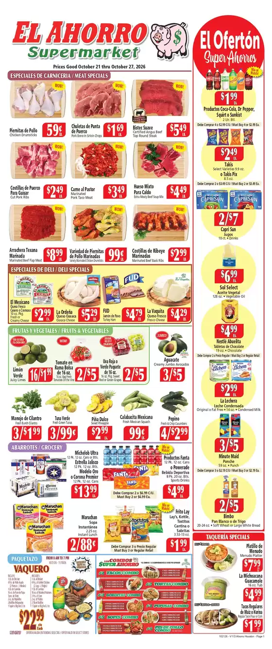 El Ahorro catalogue | Top offers for all bargain hunters | 2026-10-21T00:00:00.000Z - 2026-11-06T00:00:00.000Z
