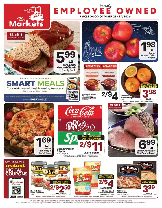 The Markets catalogue | The Markets weekly ad | 2026-10-21T00:00:00.000Z - 2026-10-27T00:00:00.000Z